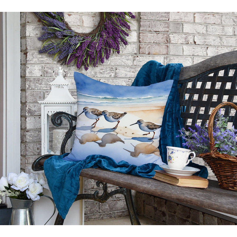 Coussin Sandpipers, Carré 18 po
