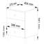 Netawaka 40cm W Particle Board Bedside Table