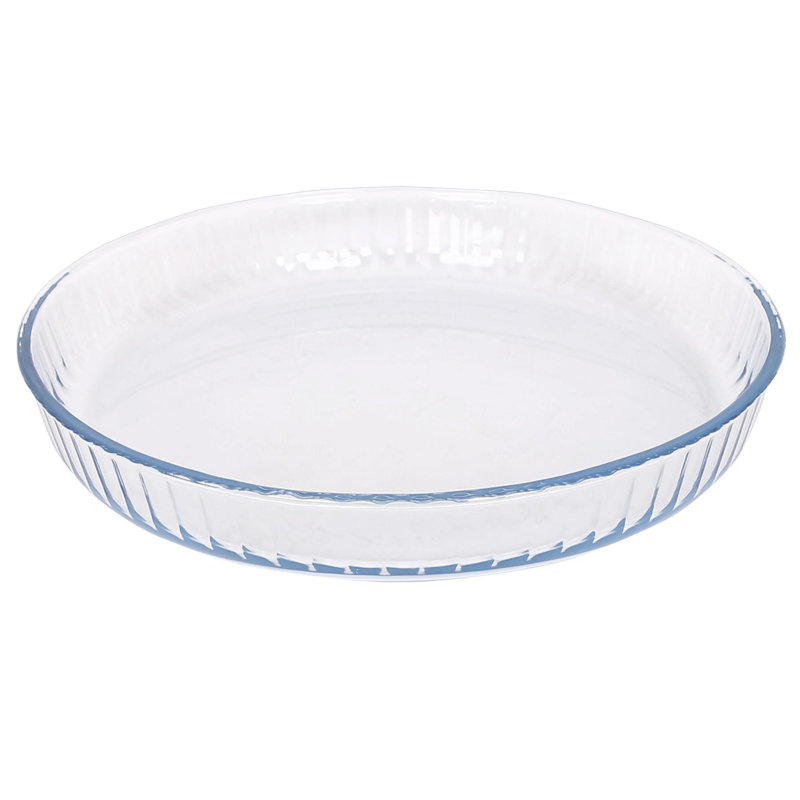 Argon Tableware - Optical Round Glass Oven Baking Dish, 32cm x 32cm