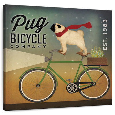 Brampt Pug On A Bike