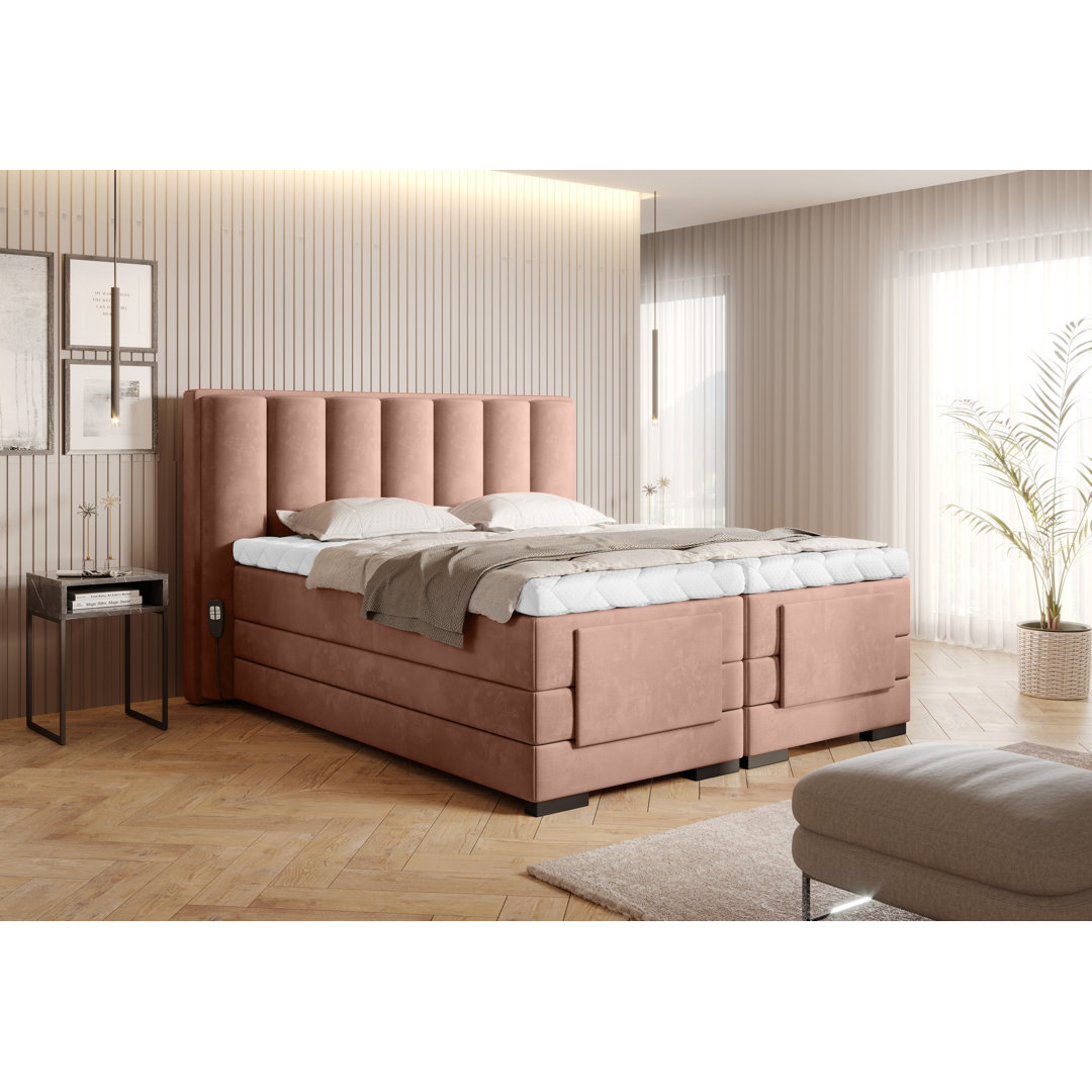 Elektrisch verstellbares Boxspringbett Arsdale mit Topper