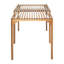 Table de salle à manger extensible Moderne, table de salle à manger d'extérieur, meubles en bois d'acacia pour patio ou jardin