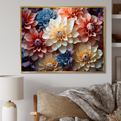 Effet de dahlia coloré et tranquillité - impression