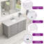 Meuble-lavabo autoportant 60 po avec comptoir en marbre 60 po-1803947063