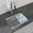 Cantrio KSS-2318-1 23 inch 18-Gauge 304 Stainless Steel Undermount Kitchen Sink
