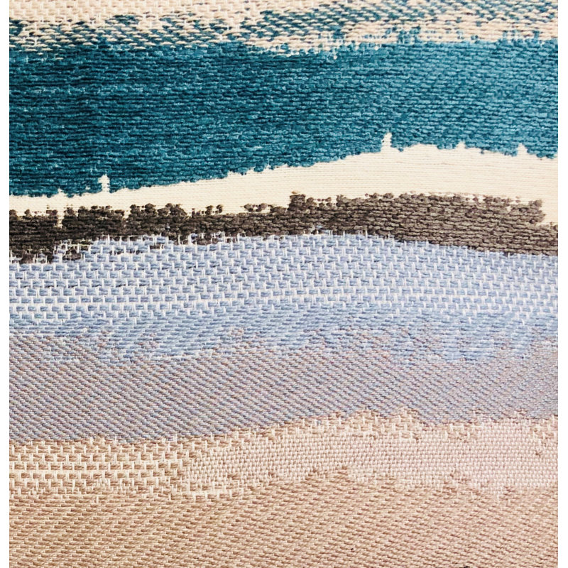 Coussin de luxe sable Stone River, 12 po x 25 po, Coussin lombaire