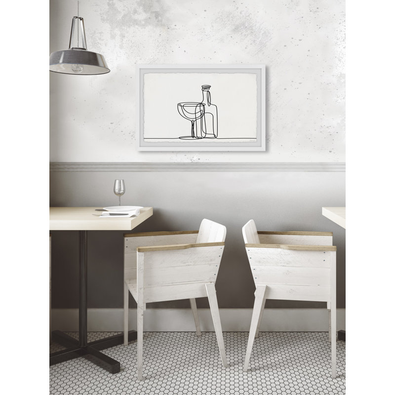 Time To Drink - Single Picture Frame Print, 20cm H x 30cm W x 3.81cm D