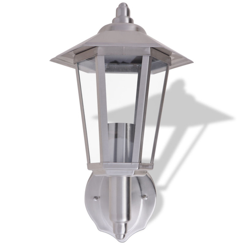 Amirah 33cm H Outdoor Wall Lantern, Silver