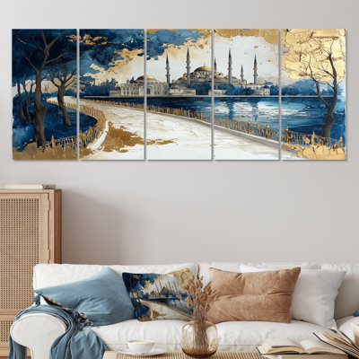 Ensemble de décorations murales bleues et bleues