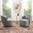Melora 2-Pieces Boucle Swivel Barrel Accent Chair-1507206127