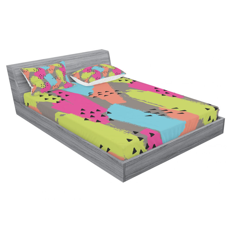 Microfiber Sheet Set, Queen Sheet Set with Fitted Sheet