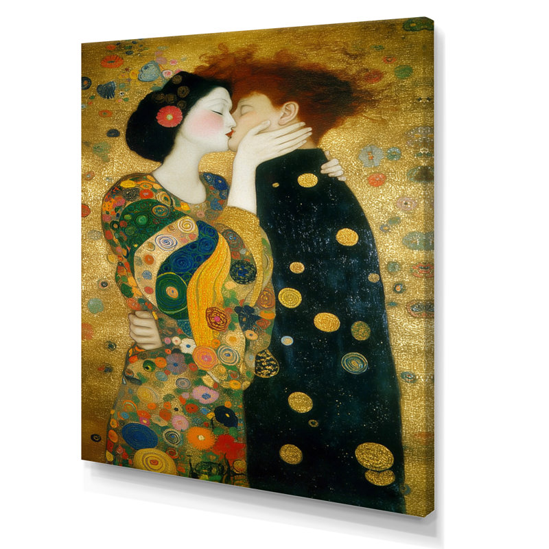 Impression intime sur toile, "Couple intime", H 32 po x l 16 po, Toile tendue, Ne s’applique pas
