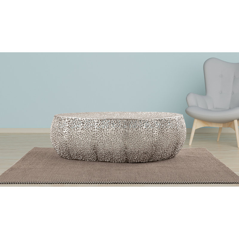 Oval Coffee Table Gold, Argent