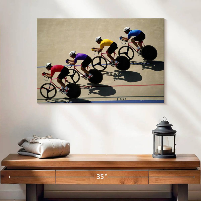 Cyclistes sur piste Sirci