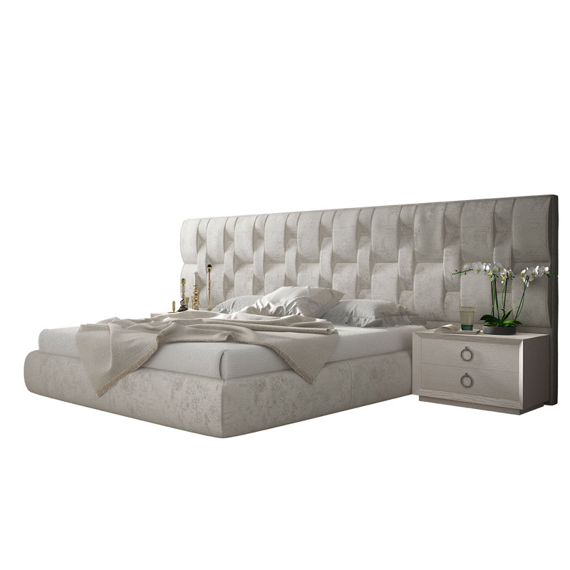 Annalya Upholstered Panel Bed, King
