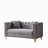 Chesterfield Velvet Sofa with Deep Seating Button Tufting and Nailhead Accents for Elegant Living Spaces-597702553