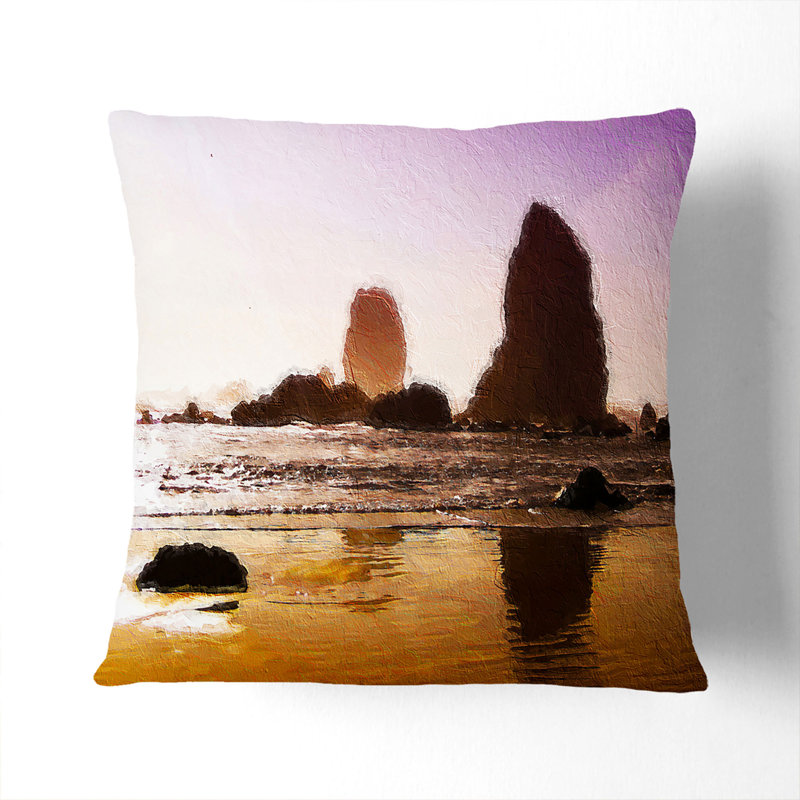 Square Throw Cushion, 40cm H x 40cm W x 15cm D, Black