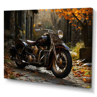 " Motorcycle Charm In Winter "