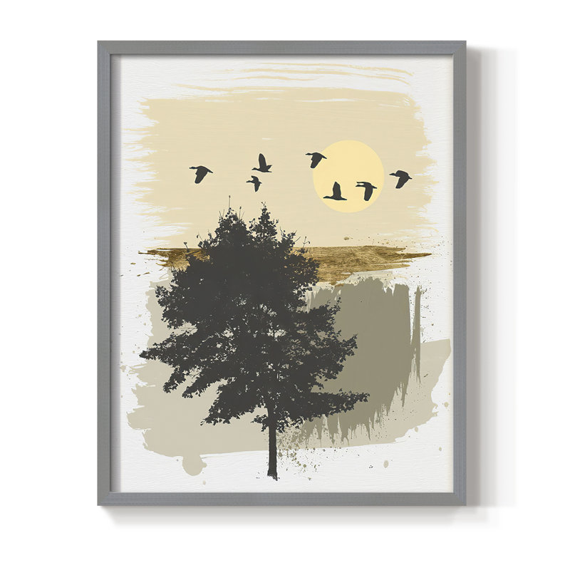 Impression encadrée retour - Home, Gris, H 21 po x l 17 po