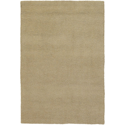 Lansvale Handmade Braided Wool Beige Area Rug