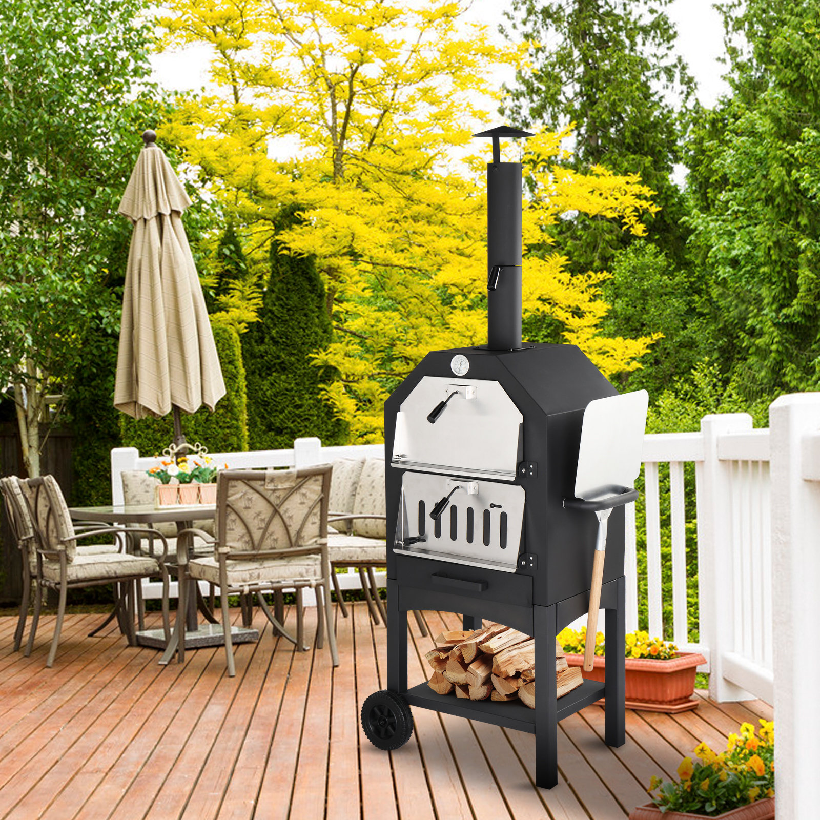 https://assets.wfcdn.com/im/12715054/compr-r85/2435/243526468/622-h-outdoor-wood-fired-pizza-oven-with-pizza-stone-peel-grill-rack.jpg