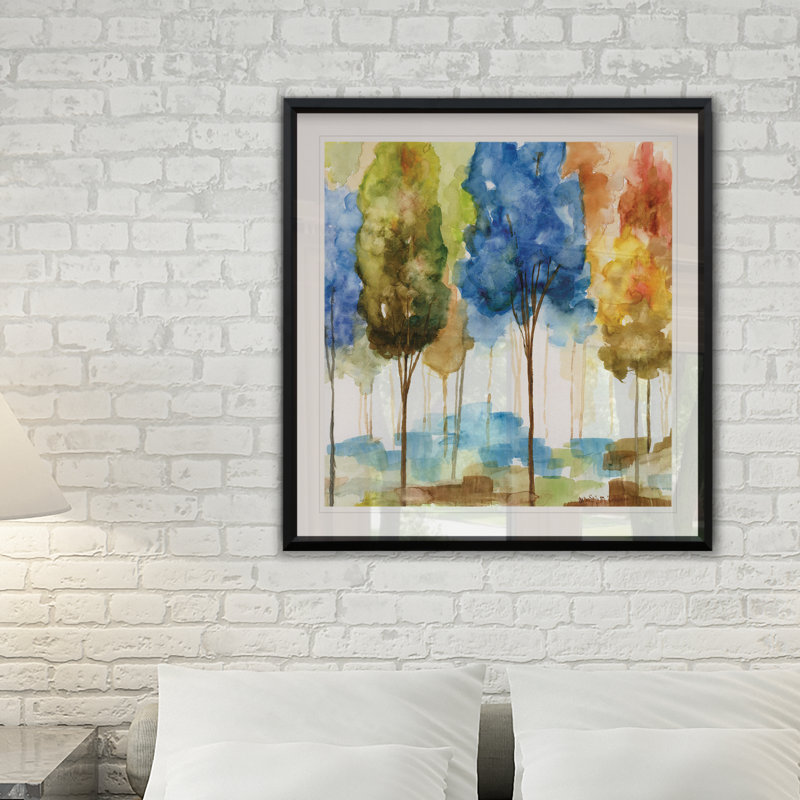 " Magical Forest II ", 22.5" H x 22.5" W x 1.5" D