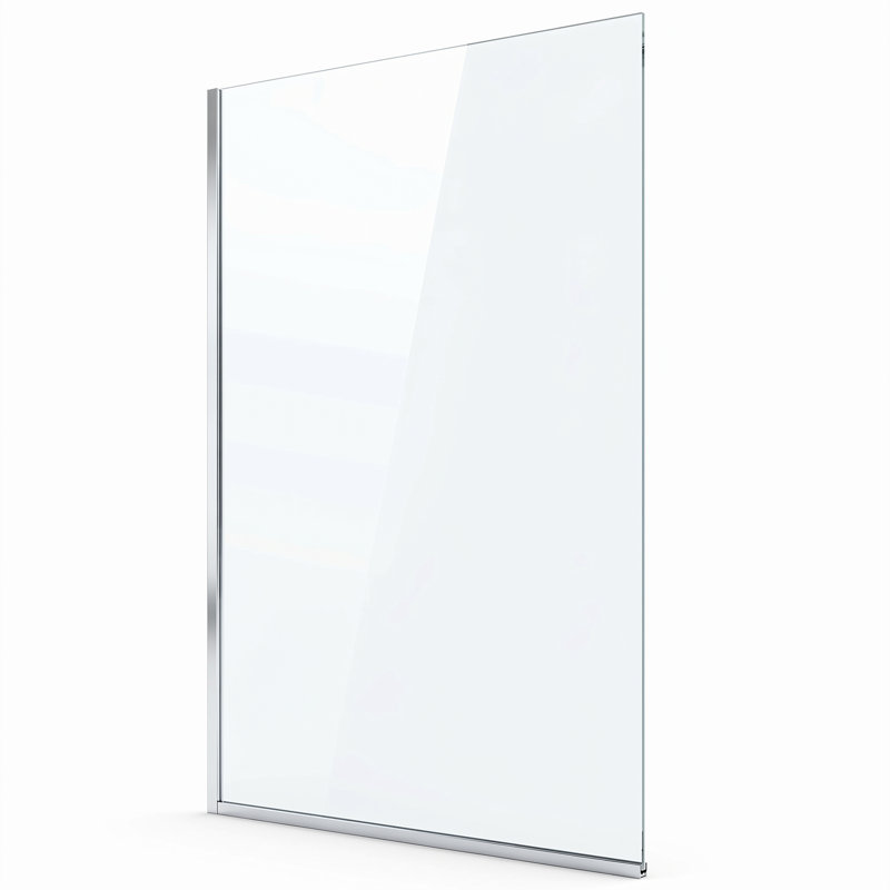 Panneau de baignoire fixe semi-encadré Fine Fixtures 30 po x 58 po, chrome poli, Chrome