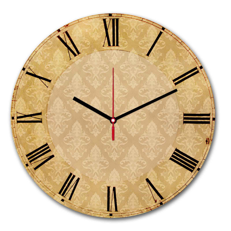 Elegant Decorative Wall Clock, 11.8 inches Diameter | 100% MDF with 0.2 inches Thickness | Stylish Design for Home or Office | Modern Timepiece Adds Sophistication to Any Space