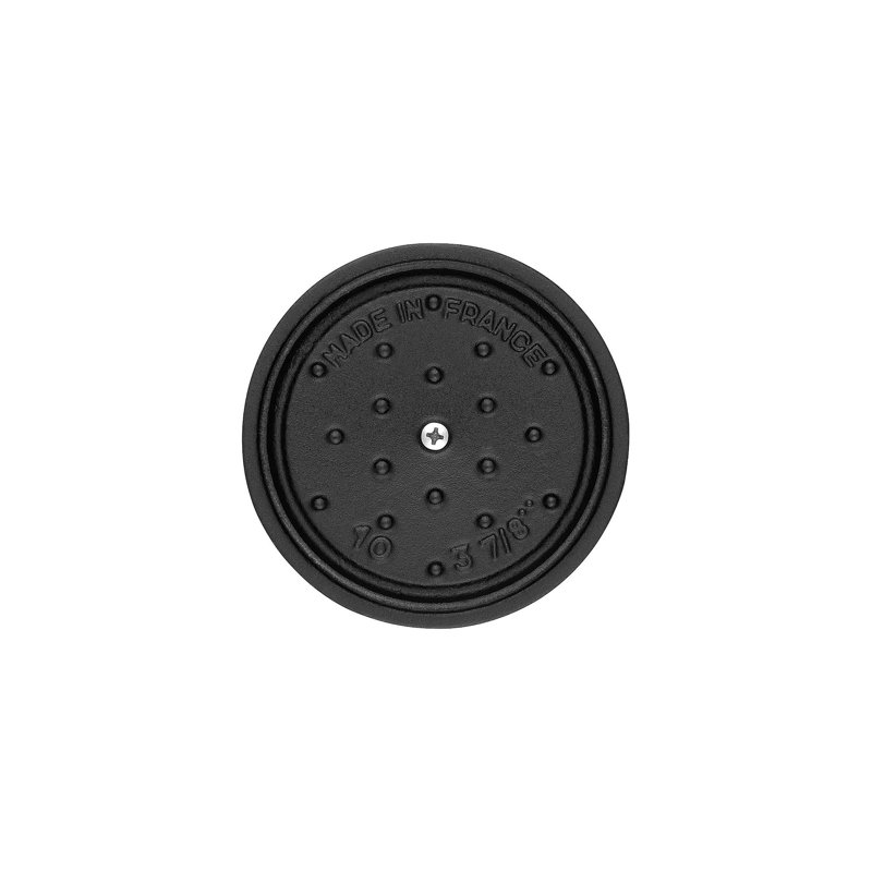 La Cocotte Cast Iron Round Cocotte, 5.5 quarts, Black Matte