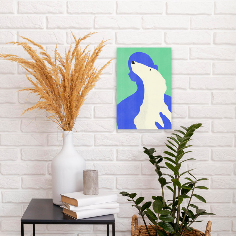 Dashiell Contemporary Art Abstract Bold Contemporary Bear Dog Wall Art - Wrapped Canvas Print, 45.72 cm H x 30.48 cm W
