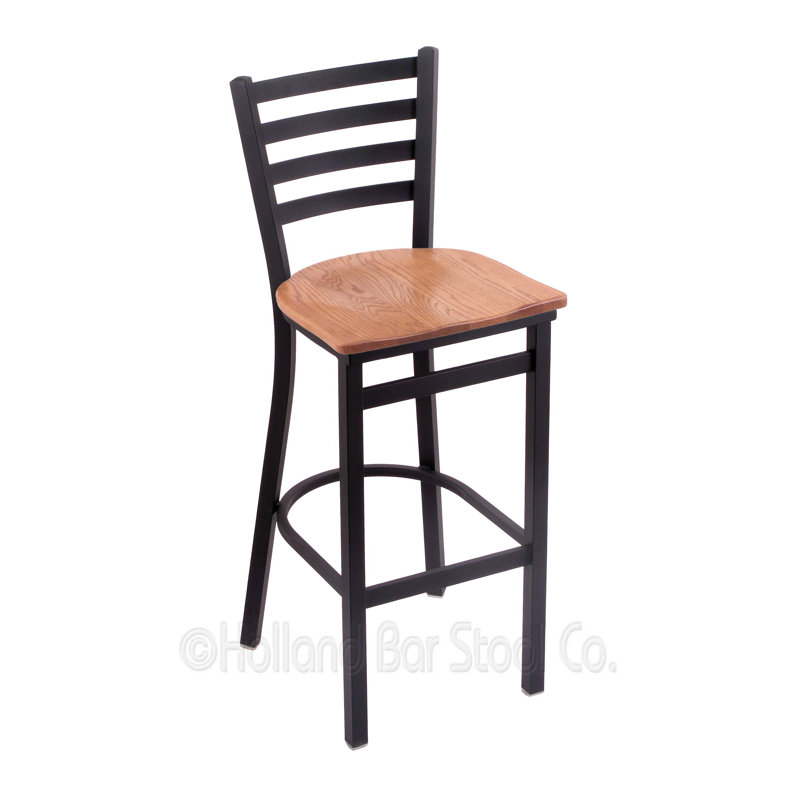 Tabouret de bar et de comptoir 400 Jackie 400, Bois - Chêne moyen, Tabouret de bar (assise de 30 po de hauteur)