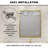 Vela 24 in. W x 30 in. H Framed Wall Bathroom Vanity Mirror in Brushed Gold-801873884-801873874