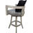 Megill Swivel Wood Extra Tall Bar Stool - Vinyl With A Pillow-1120701775