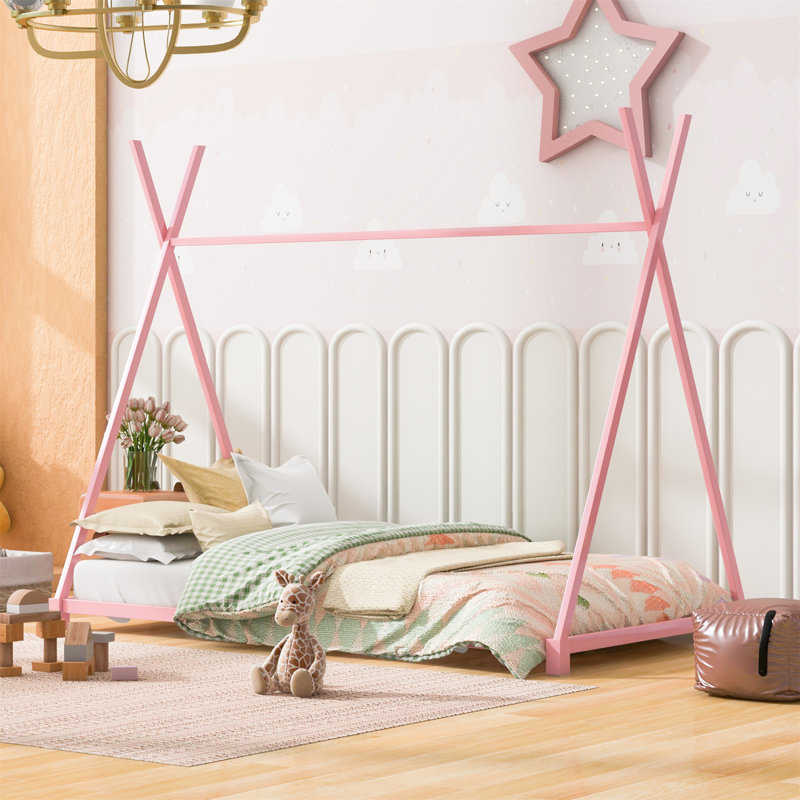 Lit plateforme House, Rose
