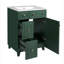 Meuble-lavabo 24 po avec lavabo en céramique, 2 tiroirs, 1 porte à fermeture en douceur-321937712-321937726