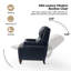 Fauteuil inclinable manuel en cuir véritable Adeesa-974225410