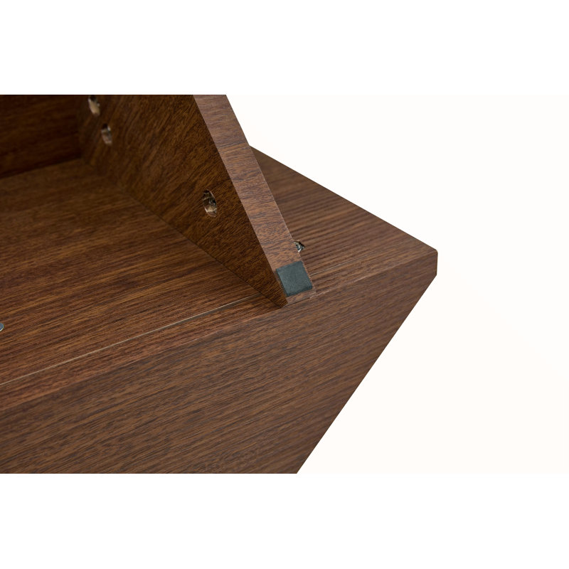 Multi-Storage Tempered Glass & MDF Coffee Table