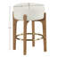 Tabouret de comptoir rembourré en tissu Maud-121555414