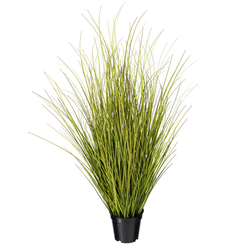 36" Artificial Potted Green/Brown Switchgrass