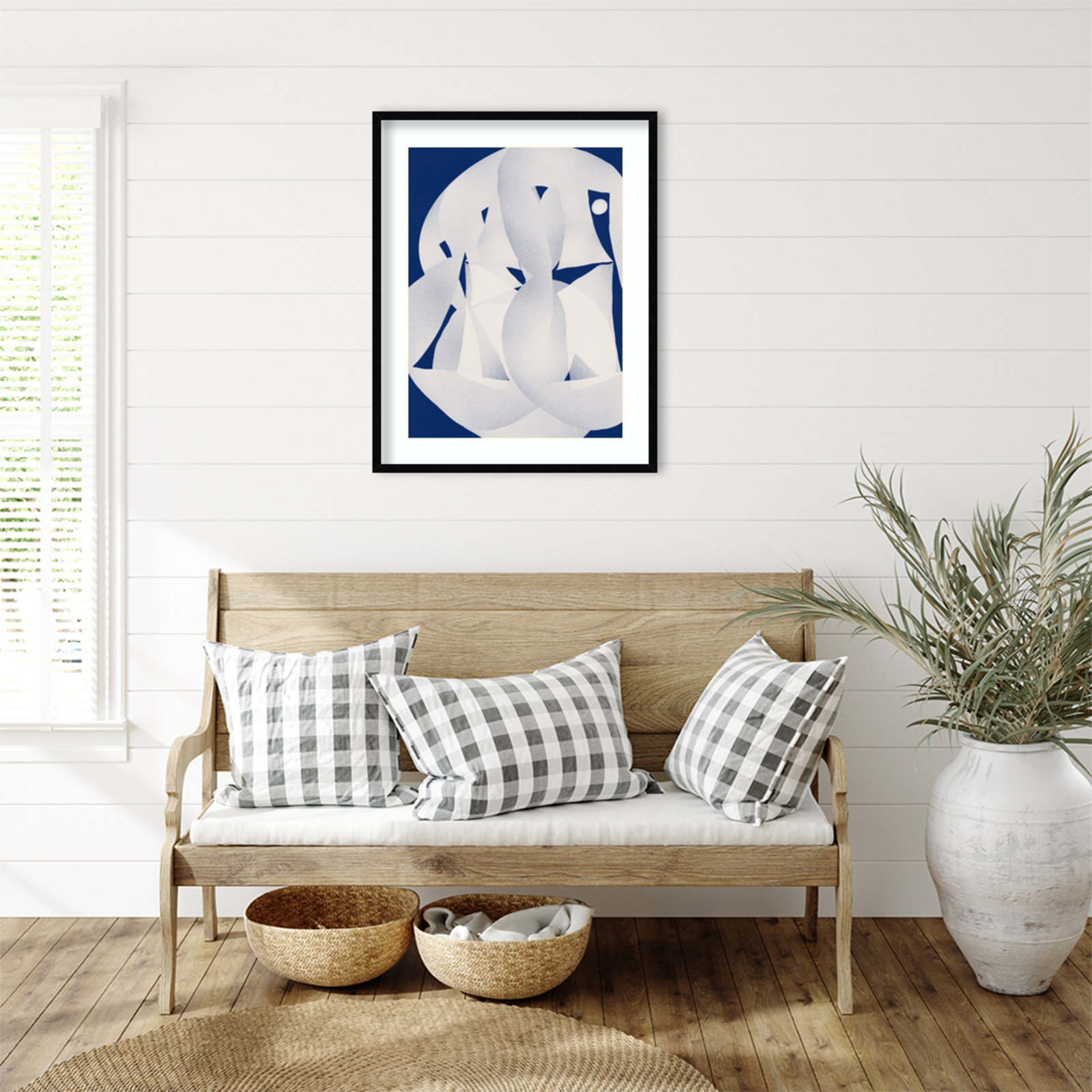 Louella "Paper Sculpture Abstract" Print, Black, 33" H x 26" W