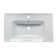 31.5'' L Drop-In Single Bowl Porcelain Kitchen Sink