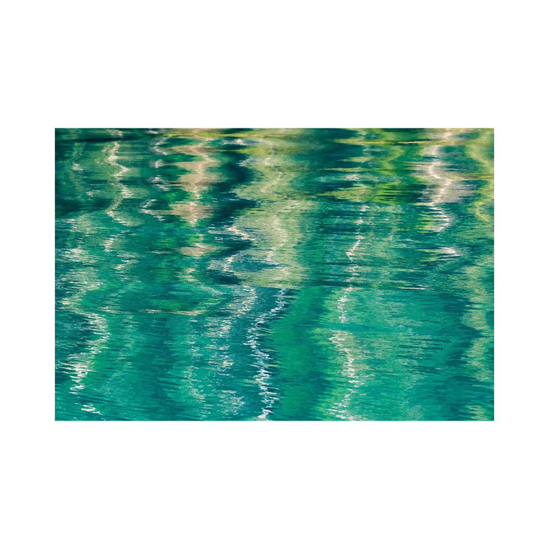 Usa, Alaska, Craig. Reflection In Rippled Water. by Jaynes Gallery - Wrapped Canvas Print