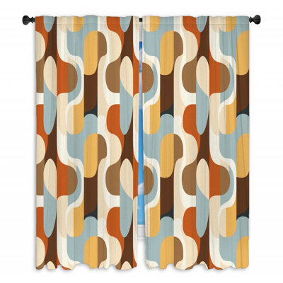 Paire de rideaux obscurcissant en polyester Jibriel