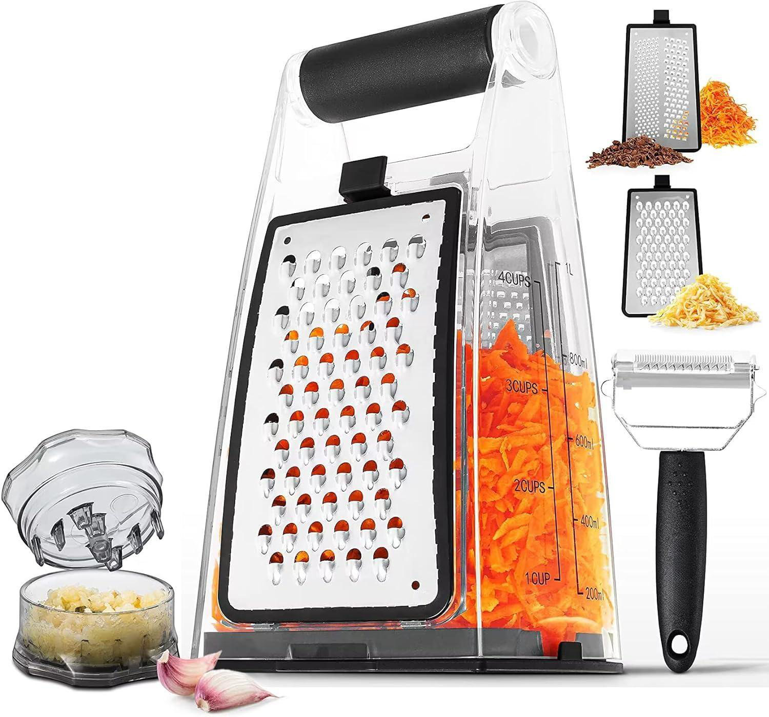 https://assets.wfcdn.com/im/12715665/compr-r85/2611/261174363/cheese-grater-with-container-box-grater-cheese-shredder-lemon-zester-cheese-grater-with-handle-graters-for-kitchen-stainless-steel-food-grater-garlic-mincer-tool-and-vegetable-peeler.jpg