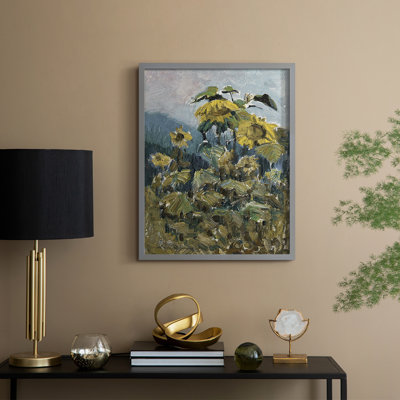 Impression florale vintage encadrée CCXLIV - bois massif