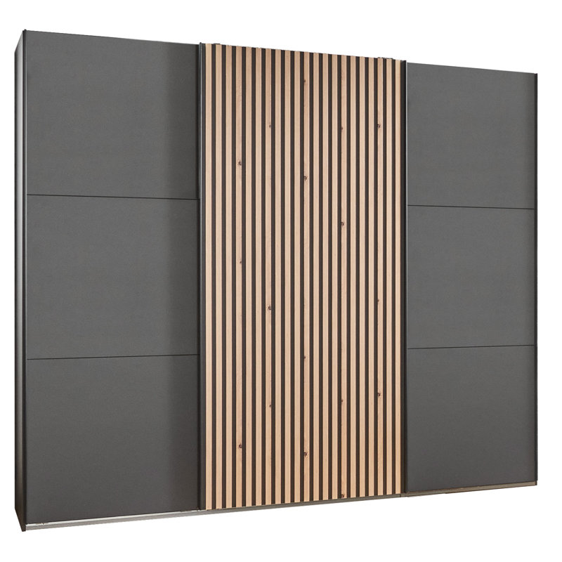 Adelinah 3 Door Manufactured Wood Wardrobe