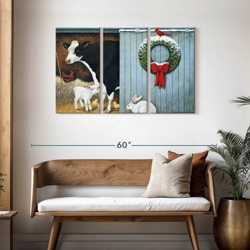 Lelend Christmas Morning, H 28 po x l 45 po