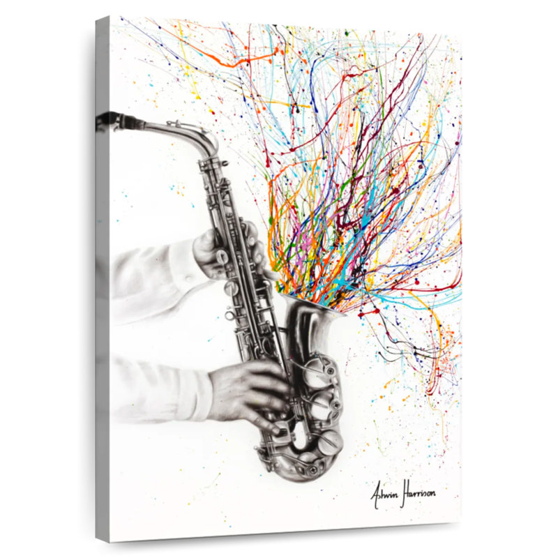 Abarca The Jazz Saxophone, 39" H x 26" W