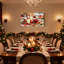 Ensemble de 3 décorations de Noël sur table-1269643726
