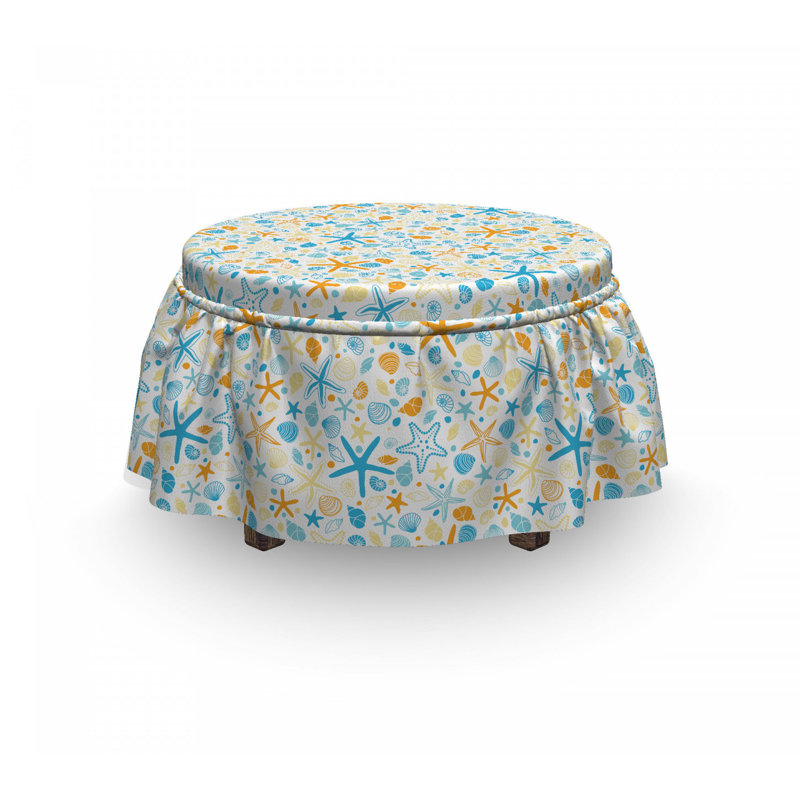 Box Cushion Ottoman Slipcover